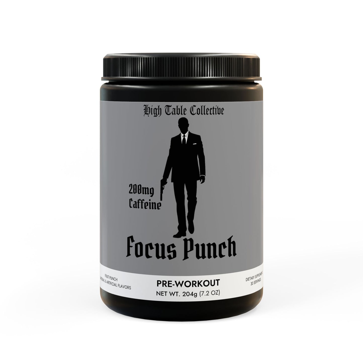 High Table Collective "Focus Punch" Pre-Workout Supplement, Fruit Punch (204g, 7.1oz)