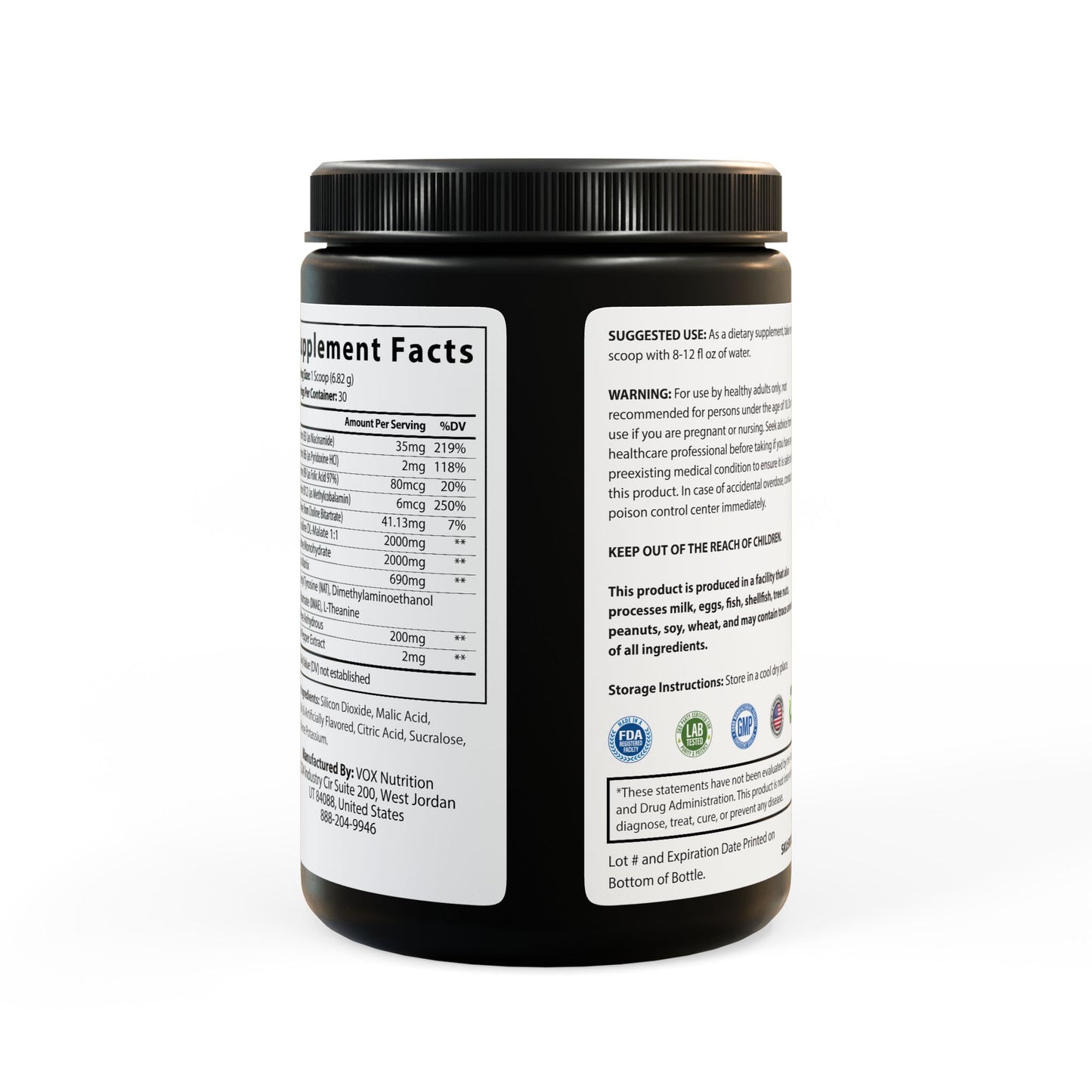 High Table Collective "Focus Punch" Pre-Workout Supplement, Fruit Punch (204g, 7.1oz)