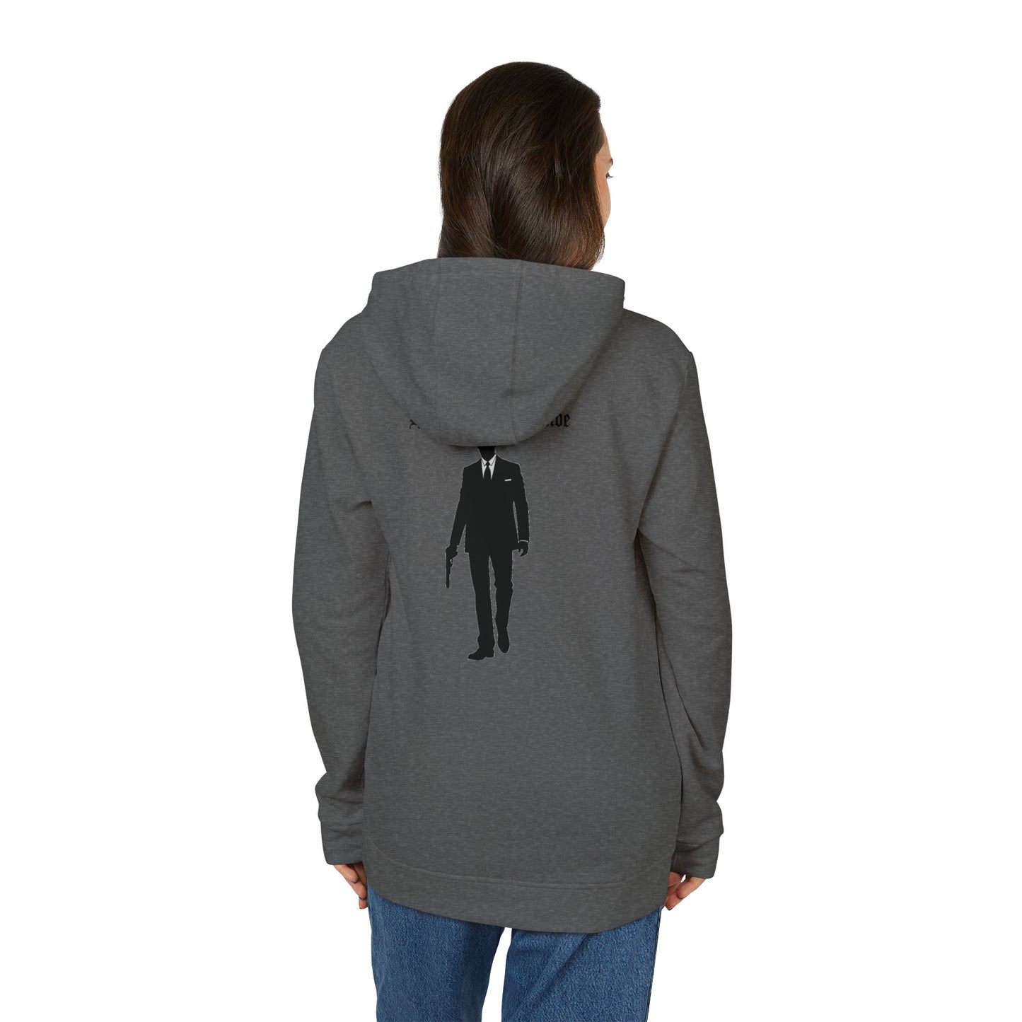 High Table Collective Adidas Fleece Hoodie Latin Saying 'Fortis Fortuna Adiuvat' Gym Motivation