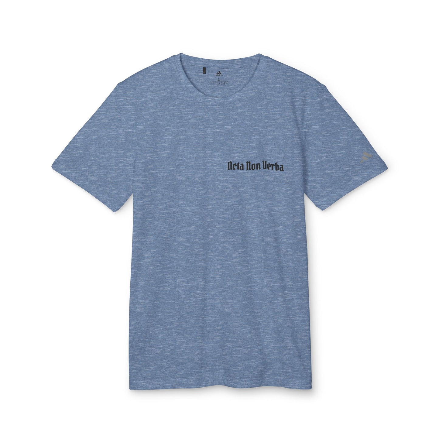 High Table Collective Adidas Athletic Sport T-shirt with Latin Saying 'Acta Non Verba'