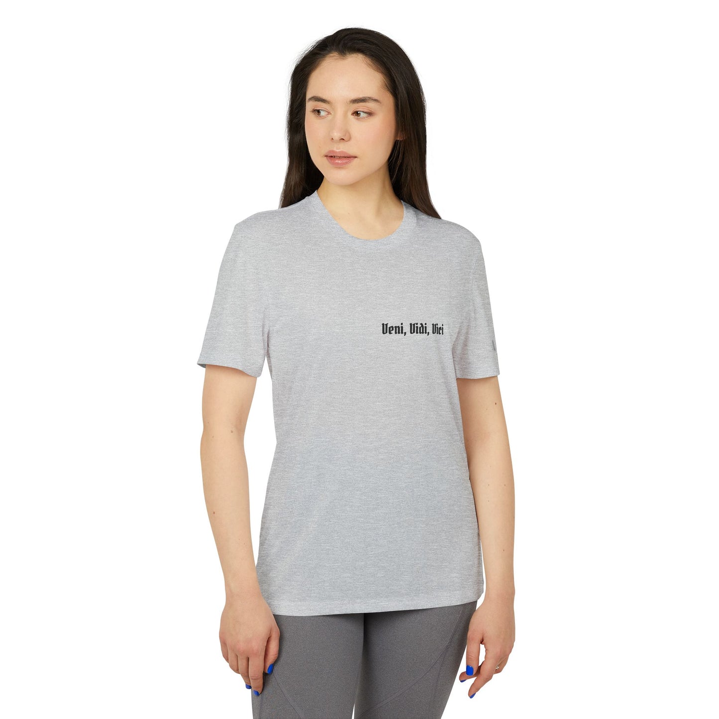 High Table Collective Adidas Athletic Sport T-shirt with Latin Saying 'Veni, Vidi, Vici'