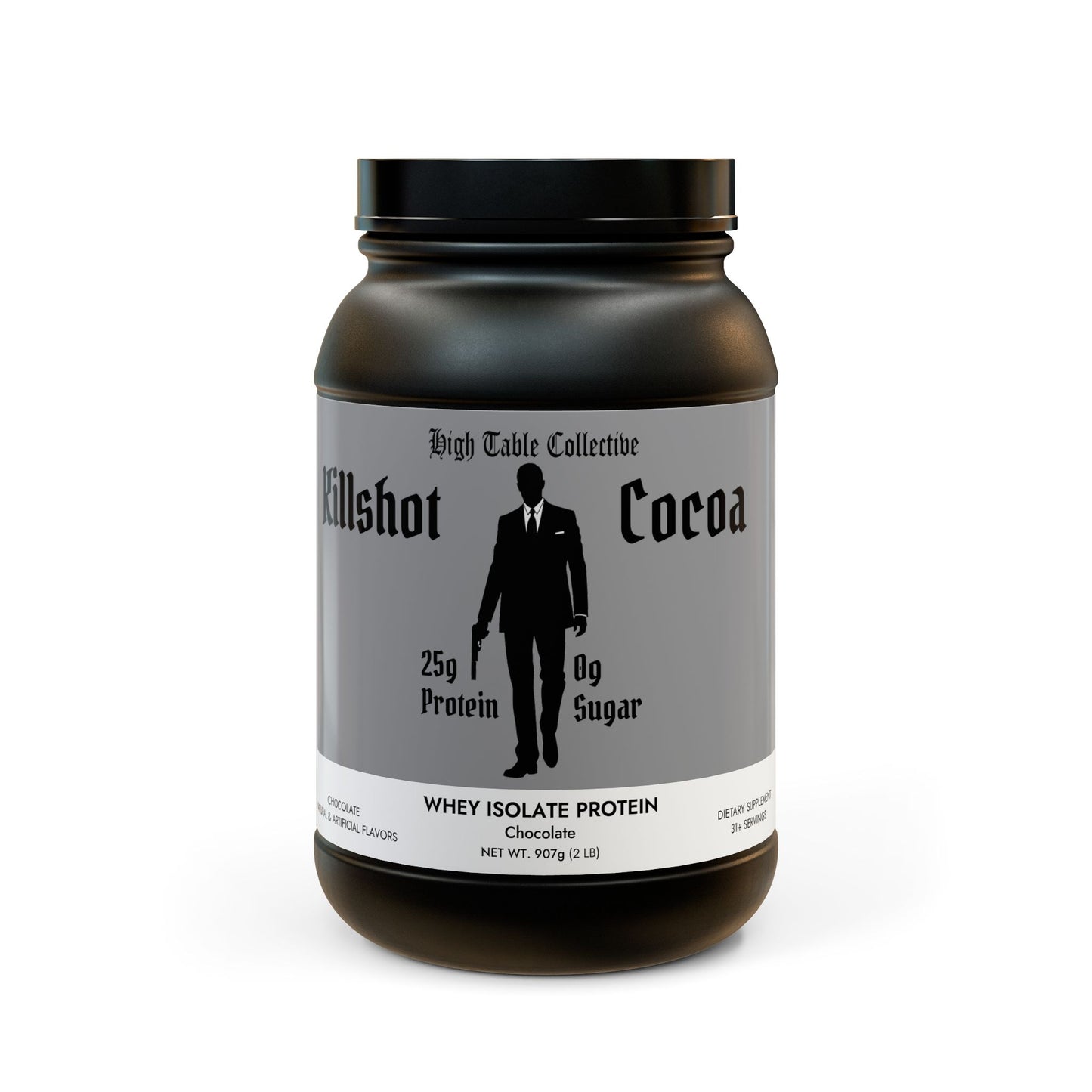 High Table Collective "Killshot Cocoa" Whey Isolate Protein Supplement (907g, 2lb)