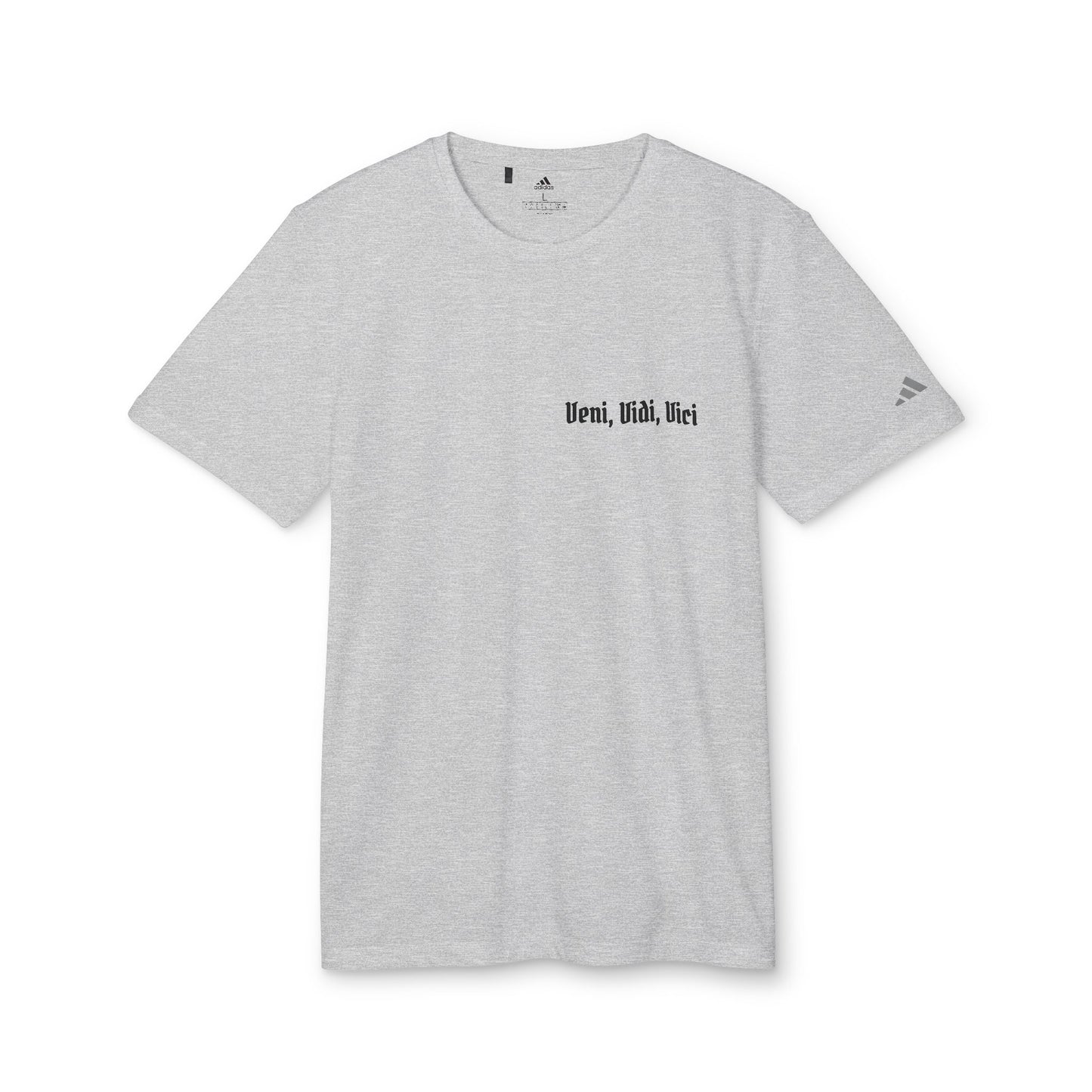 High Table Collective Adidas Athletic Sport T-shirt with Latin Saying 'Veni, Vidi, Vici'