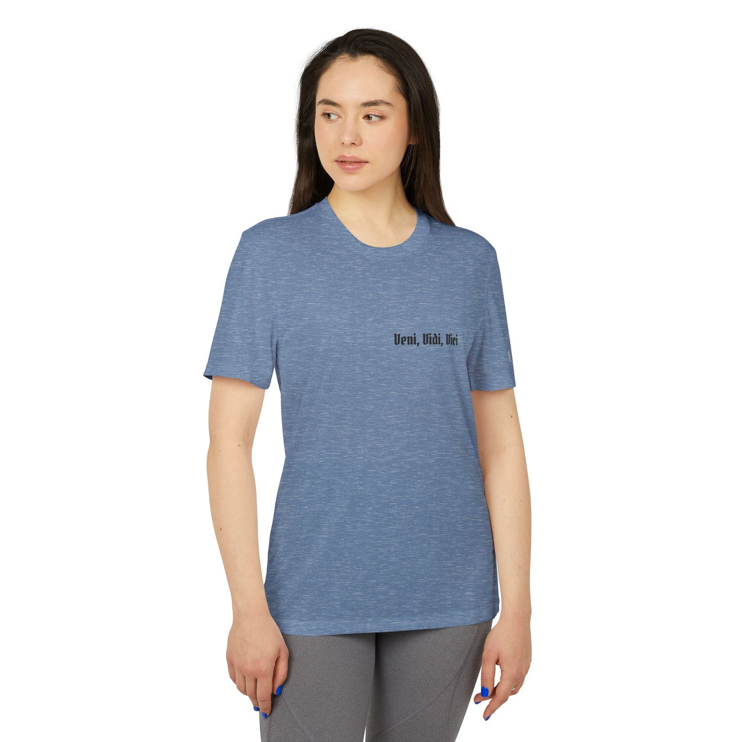 High Table Collective Adidas Athletic Sport T-shirt with Latin Saying 'Veni, Vidi, Vici'